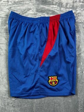 FC Barcelona Home Soccer Shorts Size XL Unbranded Blue Classic La Liga Football